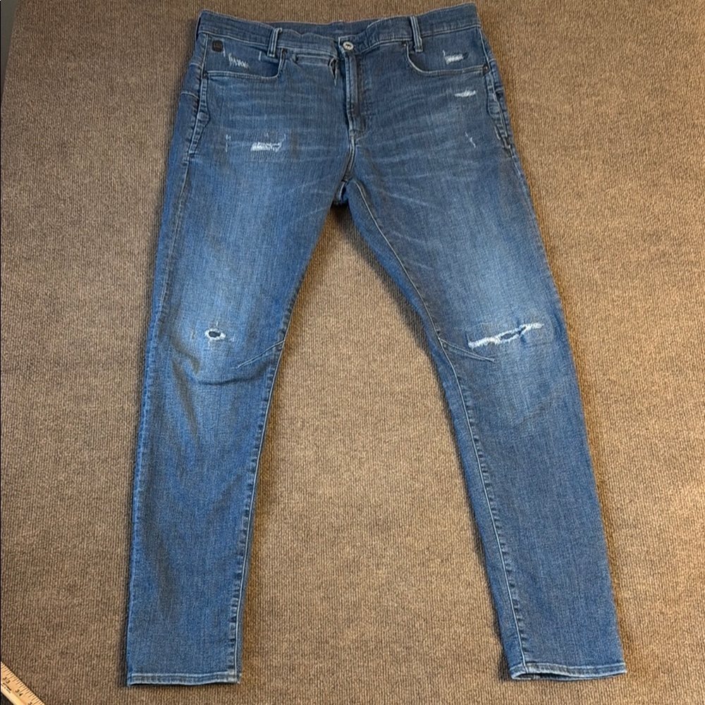 Men's G STAR RAW DENIM D-STAQ 3D Slim SKINNY 9 Pockets STRETCH Jeans 36x36